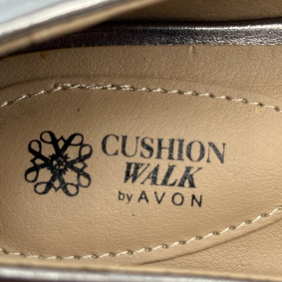 Cushion Walk by Avon Autumn Romance Flat / Chaussures Pewter Shoes Size 8 - Picture 9 of 11